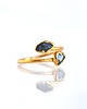 pierścionki złote Regulowany Pierścionek z Czarnym Turmalinem 5