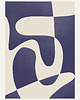 plakaty Zestaw dwóch plakatów violet abstract 2
