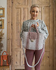 torby na ramię Makramowa torebka City Bag - perła/wrzos 1