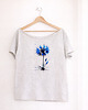 t-shirt damskie Chaber Szary Oversize 1