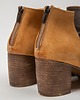 botki damskie SKÓRZANE BOTKI DO KOSTKI ZAPATO 501 PIASKOWY 5