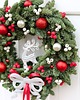 wianki bożonarodzeniowe Naturalny Wianek Bożonarodzeniowy, Wianek Świąteczny na drzwi RUDOLF 2