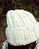 czapki damskie Czapka  beanie handmade melanż ecru 3