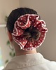 gumki do włosów Scrunchie Falbana Groszki 1