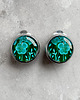 klipsy Green flowers klipsy dla eleganckiej kobiety 5