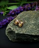kolczyki wire wrapping Kolczyki sztyfty z cytrynem 9