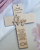 komunia - pozostałe Personalizowana pamiątka Pierwszej Komunii Świętej - Krzyż, Psalm 37 1