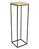 kwietniki Kwietnik Metalowy z Drewnem Modrzewiowym 80 cm 1