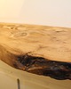 półki Półka drewniana wisząca na ścianę z żywą krawędzią grubość 38 mm 1