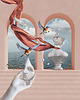 plakaty Surrealistyczny Plakat "Healing" Kolaż 1
