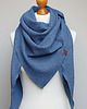 szale damskie Chusta muślinowa damska, uniwersalna chusta bawełniana niebieska 1