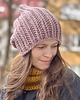 czapki damskie Zimowa czapka z wełny peruwiańskiej i alpaki Lumi stonowany róż 1