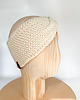 opaski do włosów Biała opaska twist z wełny merino 6