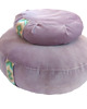 poduszki gładkie Zafu  - Poduszka do medytacji z różowego aksamitu 1