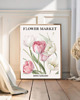 grafiki i ilustracje PLAKAT kwiaty flower market tulipany 2