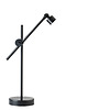 lampy stołowe Czarno-złota lampa stołowa do czytania z regulowanym ramieniem MALI MIRROR 5