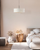 lampy wiszące Czarna lampa wisząca do salonu z kloszem 60 cm SINTRA MARMUR 1