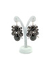 kolczyki soutache Czarno-srebrne kolczyki sutasz - kolekcja Angel 1