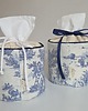 tekstylia - różne Toile de Jouy Roll Tissue  Cover, French Country Shabby Chic tissue Holder 8