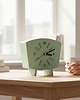 zegary Zegar biurkowy drewniany- cichy mechanizm - miętowy 5