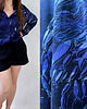koszule damskie  Granatowa KOSZULA oversize/ szmizjerka, autorski print rybki 100% wiskoza 1