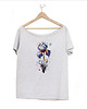 t-shirt damskie Irys Szary Oversize 1