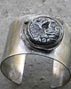 bransoletki wire wrapping Surowy ametyst - ring  -  bransoleta mankiet CUFF 3