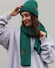 czapki damskie Czapka Cosy Days Emerald 100% Merino 2