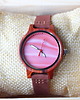 zegarki damskie Damski drewniany zegarek RAINBOW RED 1