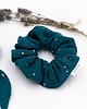 gumki do włosów Scrunchie/frotka Muślin ze złotem 1