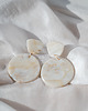 kolczyki z masy plastycznej Kolczyki wiszące WHITE JASPER 3