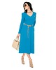 sukienki midi damskie Sukienka midi - błękit królewski 4