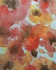 obrazy Akwarela Kwiaty oryginalny obraz niebieski papier 10,5x22 cm 2