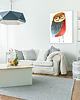 obrazy i plakaty do pokoju dziecięcego OBRAZ NA PŁÓTNIE -  60x80cm SOWA 3