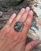 pierścionki - różne Krzemień pasiasty - pierścionek regulowany 3