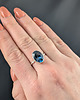 pierścionki srebrne Pierścionek królewski topaz london blue 3