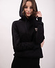 bluza z kapturem damska Bluza czarna bawełna organiczna GOTS 3