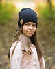 czapki dziecięce Czapka z kominem dziecięca wiosenna - czarna 5