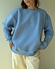 bluza bez kaptura damska Bluza Cheer long sky blue 6