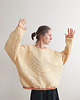 bluza bez kaptura damska Bluza Wafel "W_03" yellow 6