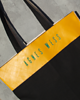 torby XXL Torba typu shopper z grubej tkaniny i skóry 8