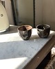 kubki i filiżanki Zestaw 2 Ceramicznych Organicznych Czarek Marble Effect 175 ml 7