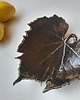dodatki - różne Ceramiczny liść- podstawka pod biżuterię 3