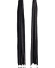 kolczyki chwosty Kolczyki chwosty Long Tassel Leather Earrings in Gold 1