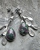 kolczyki wire wrapping Zoizyt -  gałązki  - kolczyki 3