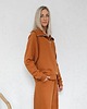 komplety damskie Katya bluza na zamek i spodnie z przeszyciem cynamonowy 2