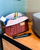 kosmetyczki Lniana kosmetyczka box + gumka scrunchie 3