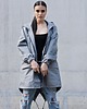 kurtki damskie Kurtka / płaszcz typu parka szara 8