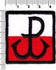 naszywki na ubrania Naszywka naprasowanka POLSKA WALCZĄCA termo haft POLSKIE 4,7x4,9cm 1