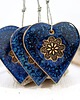 Ozdoby na ścianę Ceramiczne serce wisząca ozdoba ceramiczna 1
